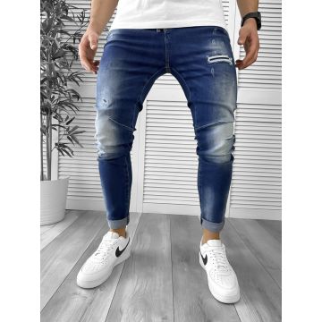 Blugi barbati conici albastri 5787 D6-3.1