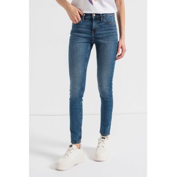 Blugi skinny cu talie medie