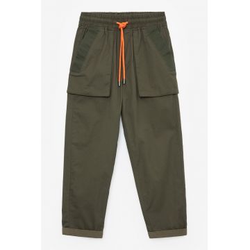 Pantaloni de bumbac cu talie ajustabila