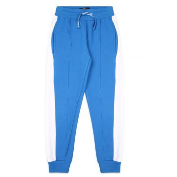 Pantaloni de trening cu barete contrastante