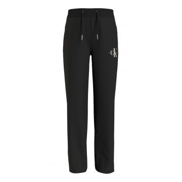 Pantaloni din amestec de bumbac organic cu snur de ajustare