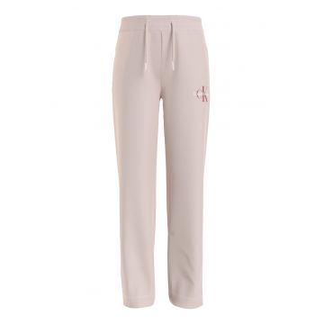 Pantaloni din amestec de bumbac organic cu snur de ajustare