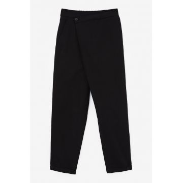 Pantaloni din amestec de in cu buzunare laterale