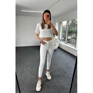 Blugi skinny albi simpli