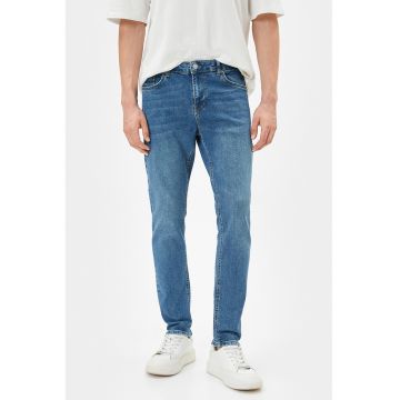 Blugi skinny cu aspect decolorat Michael