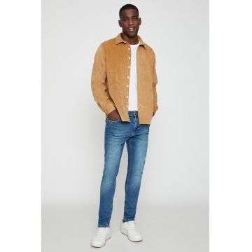 Blugi skinny cu aspect decolorat Michael