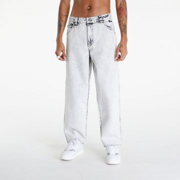 Blugi Dime Classic Baggy Denim Pants Smoke White