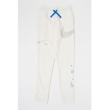 Pantaloni de trening cu snur si logo Swoosh