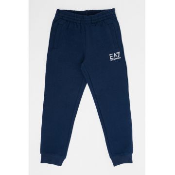 Pantaloni sport de bumbac cu imprimeu logo