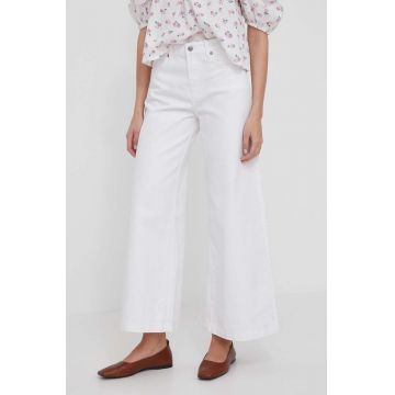 Pepe Jeans jeansi femei, culoarea alb