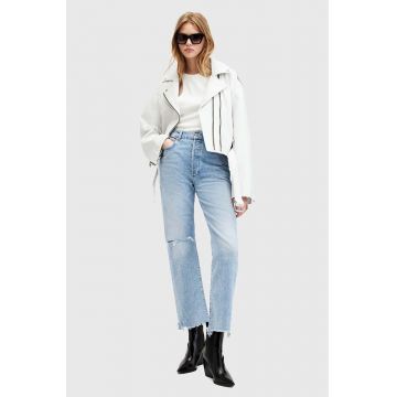 AllSaints jeansi EDIE DESTROY JEAN femei high waist, W056EA