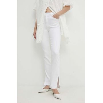 Answear Lab jeans femei, culoarea alb