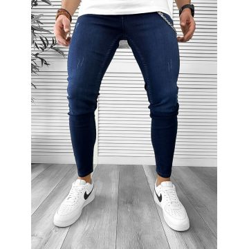 Blugi barbati conici albastri 12496 P19-1.1