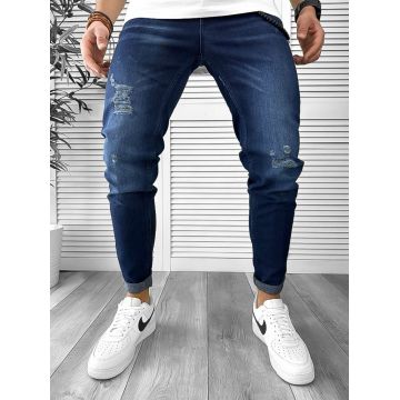 Blugi barbati conici albastri 12501 M3-4.1