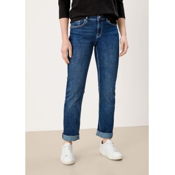 Blugi clasic fit mid rise, albastru, XXL