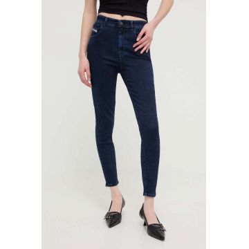 Diesel jeansi 1984 SLANDY-HIGH femei, culoarea albastru marin, A03597.09H80