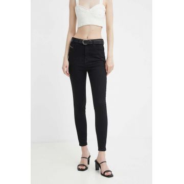 Diesel jeansi 1986 SLANDY-HIGH femei, culoarea negru, A03597.069EF