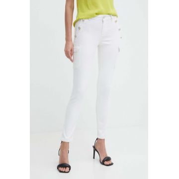 Morgan jeansi PEMA3 femei, culoarea alb, PEMA3