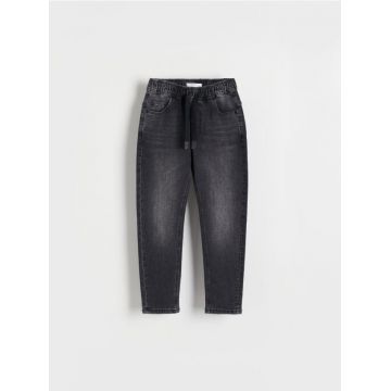 Reserved - Blugi carrot elastici - negru