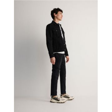 Reserved - Blugi carrot slim - negru