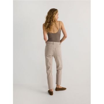 Reserved - Blugi mom slim fit - bej