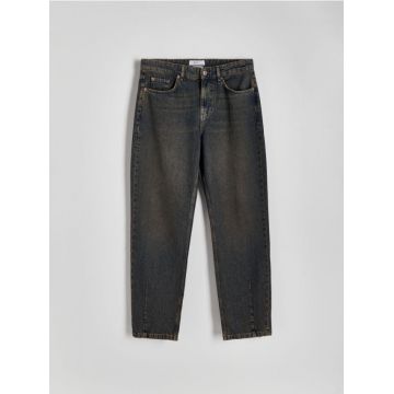 Reserved - Blugi straight - indigo jeans