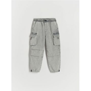 Reserved - BOYS` JEANS TROUSERS - gri deschis
