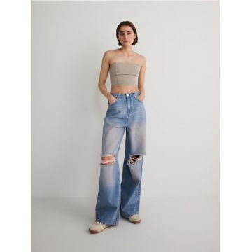 Reserved - LADIES` JEANS TROUSERS - albastru