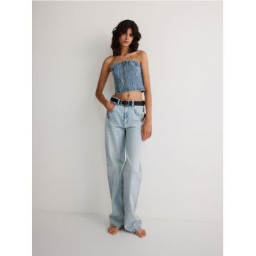 Reserved - LADIES` JEANS TROUSERS - albastru