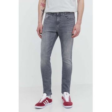 Tommy Jeans jeansi barbati, culoarea gri, DM0DM18731