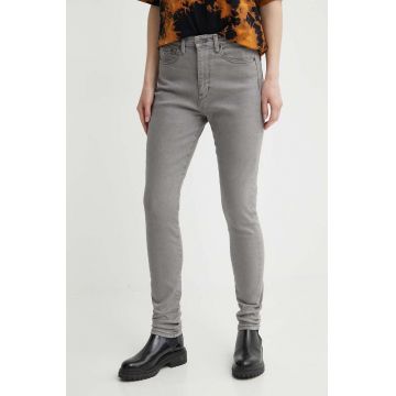 Tommy Jeans jeansi femei, culoarea negru, DW0DW17594