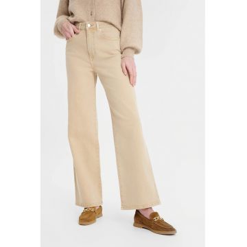 Blugi lungi cu croiala ampla - Maro nisip