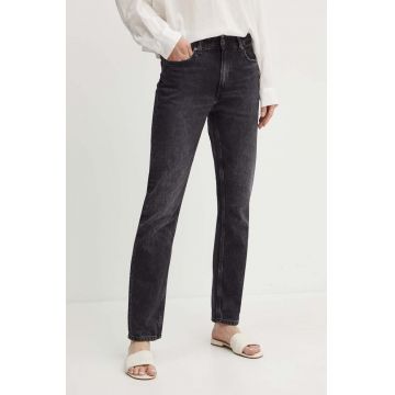 Pepe Jeans jeansi STRAIGHT JEANS MW femei high waist, PL204730XH7