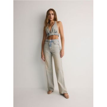 Reserved - LADIES` JEANS TROUSERS - albastru