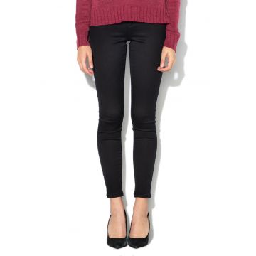 Blugi skinny cu talie inalta - Negru