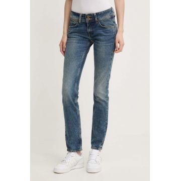 Pepe Jeans jeansi SLIM JEANS LW femei, culoarea albastru marin, PL204729HW6