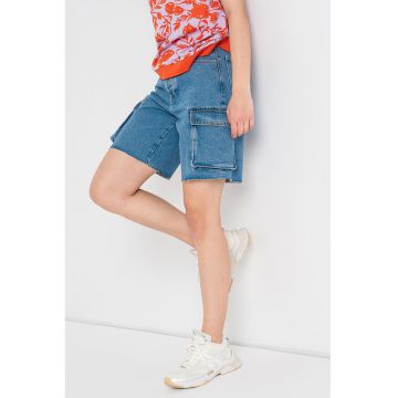 Bermude cargo de denim