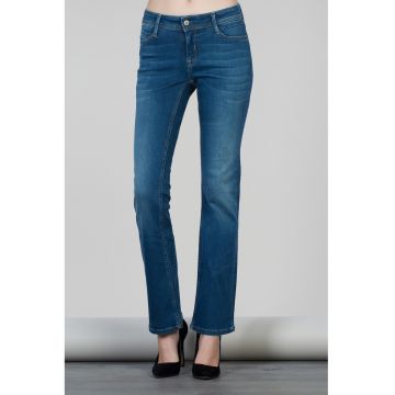 Blugi bootcut cu talie medie