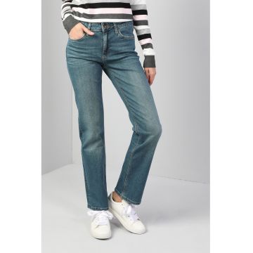 Blugi regular fit cu aspect decolorat Mila
