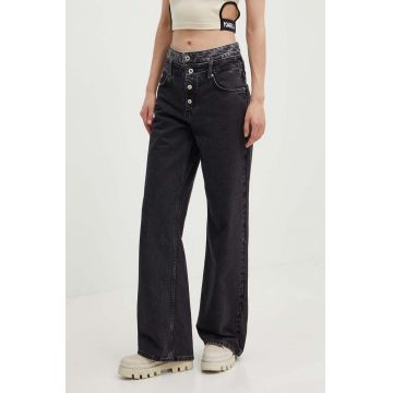Karl Lagerfeld Jeans jeansi femei high waist, 245J1111
