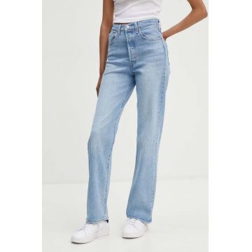Levi's jeansi RIBCAGE FULL LENGTH femei high waist, 79078