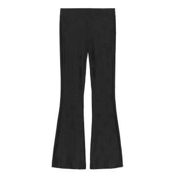 Pantaloni evazati cu model logo
