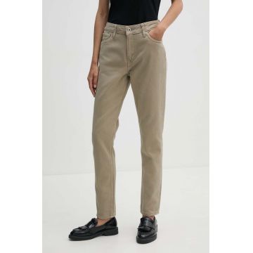 Pepe Jeans jeansi TAPERED JEANS HW femei medium waist, PL204591YH3