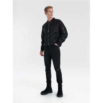 Reserved - Blugi carrot slim - negru