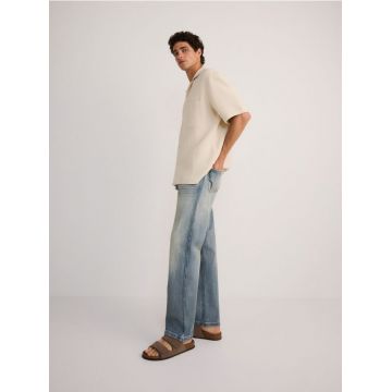 Reserved - Blugi relaxed straight - indigo jeans