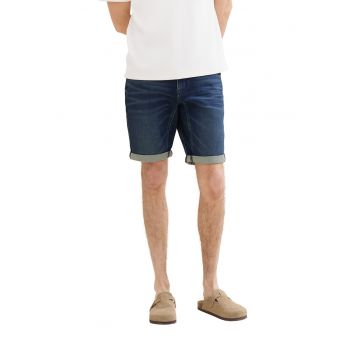 Bermude de denim cu talie medie