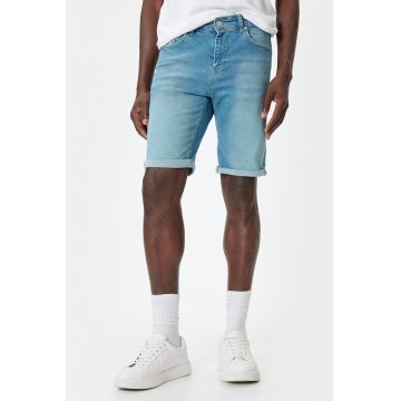 Bermude slim-fit din denim