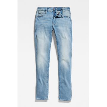 Blugi skinny cu aspect decolorat