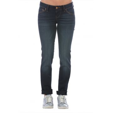 Blugi slim fit cu talie joasa