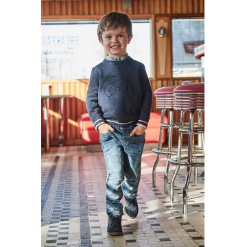 Mayoral jeans copii Joggery denim z przetarciami 4538